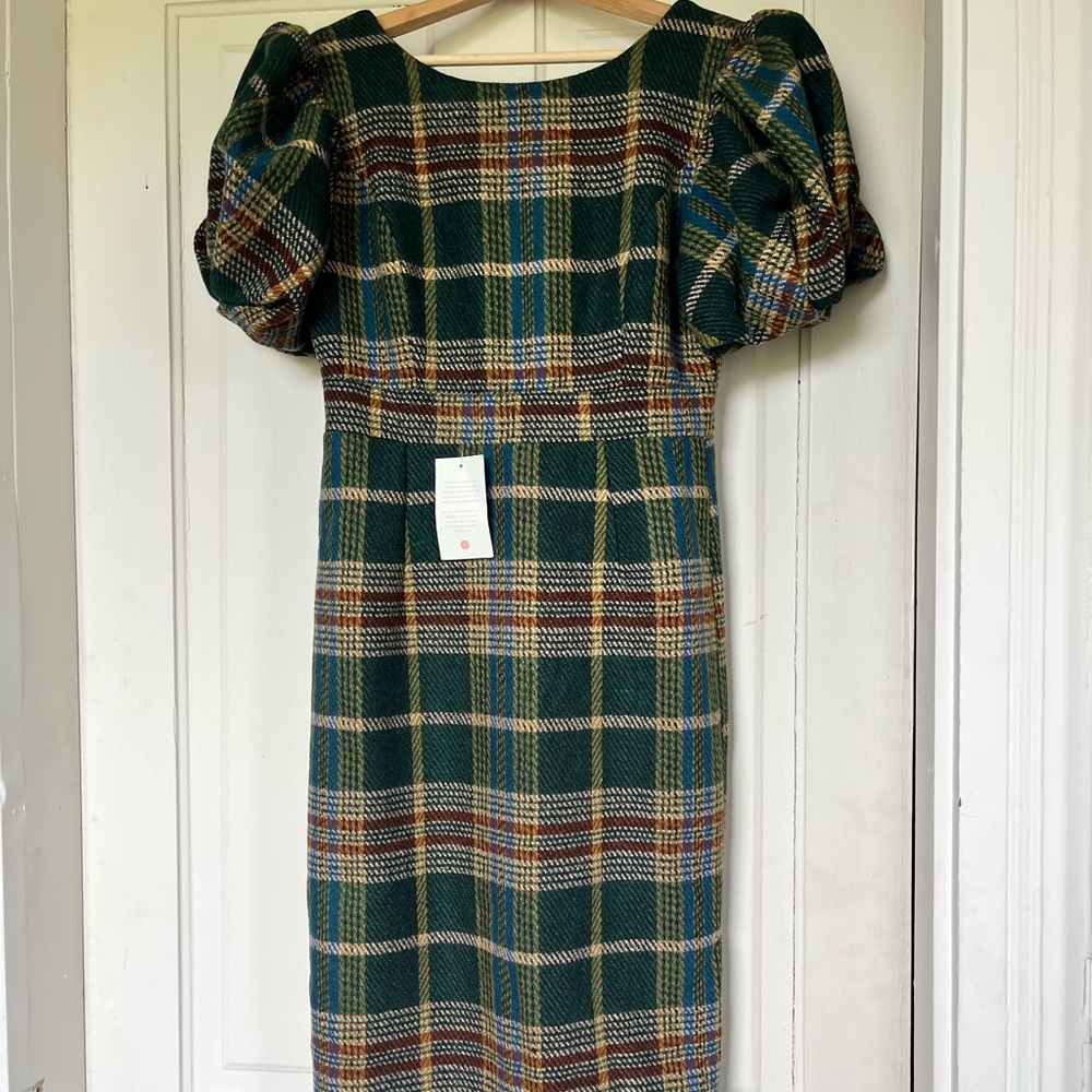 Ivy City Co. plaid dress. Size Small NWT